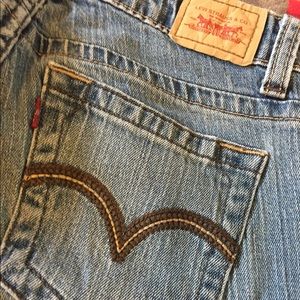 Levi's super low 521 flare jeans, size 5M.